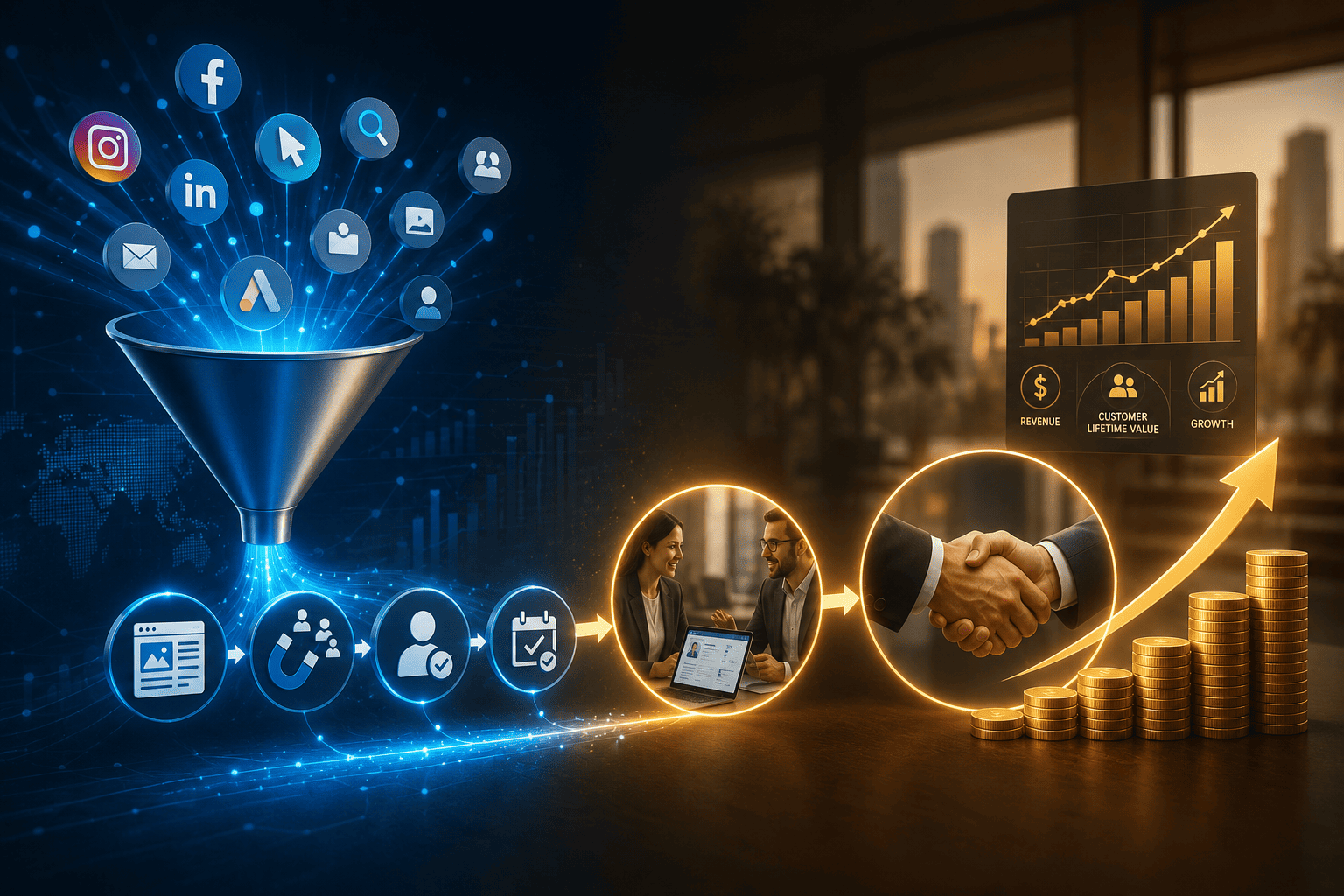 Digital transformation and business technology concept