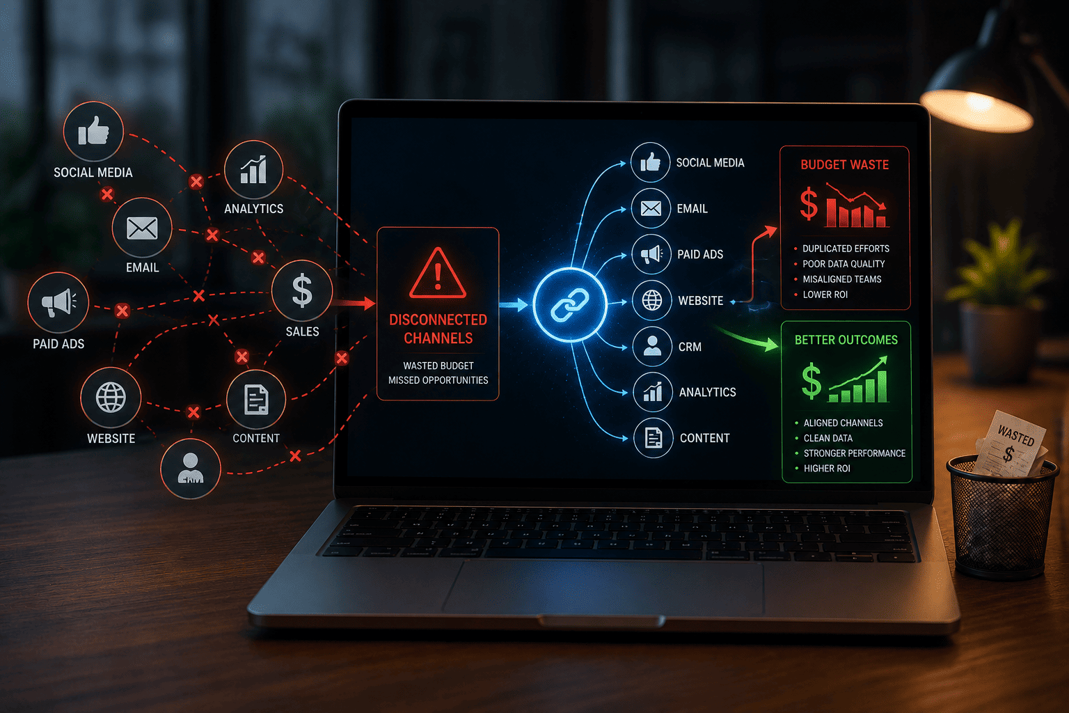 Cybersecurity network monitoring dashboard
