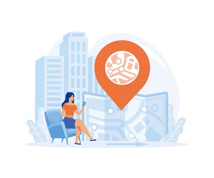 Geofencing map showing location-based marketing coverage